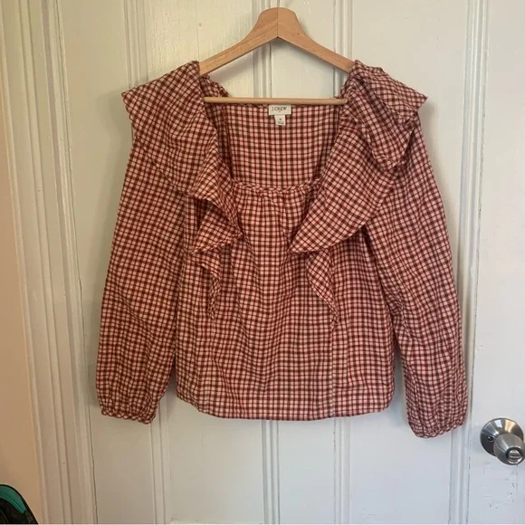 NWOT J. Crew Cotton Blouse - Picture 6 of 11
